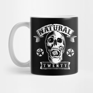 Screaming Skull Natural Twenty d20 Mug